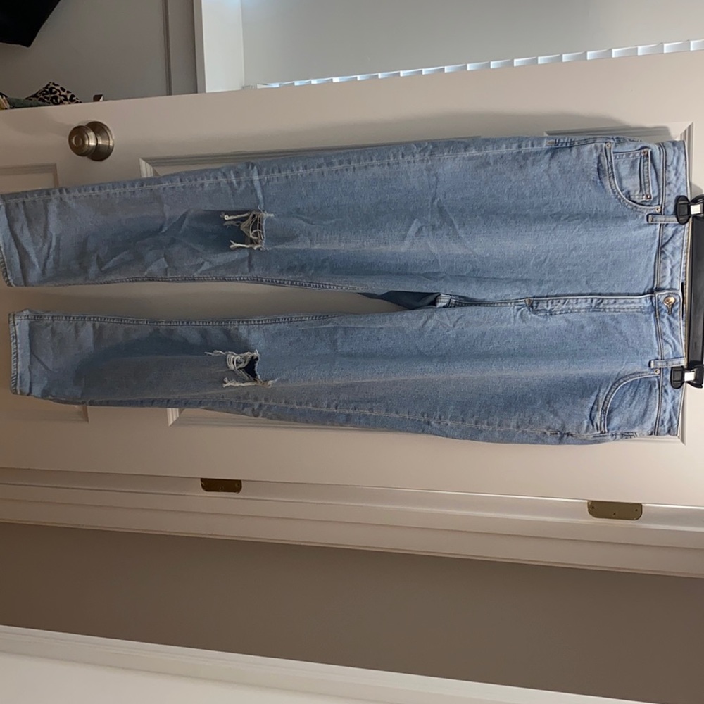 Long boyfriend cut ASOS jeans. 36” Length.